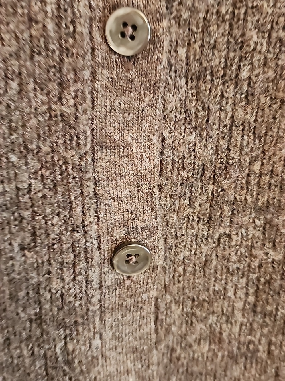American Eagle Outfitters Brown Lace-Yoke Button-Up Cardigan - Picture 4 of 12